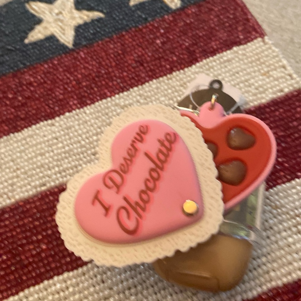 I deserve chocolate hand sanitizer holder with sanitizer